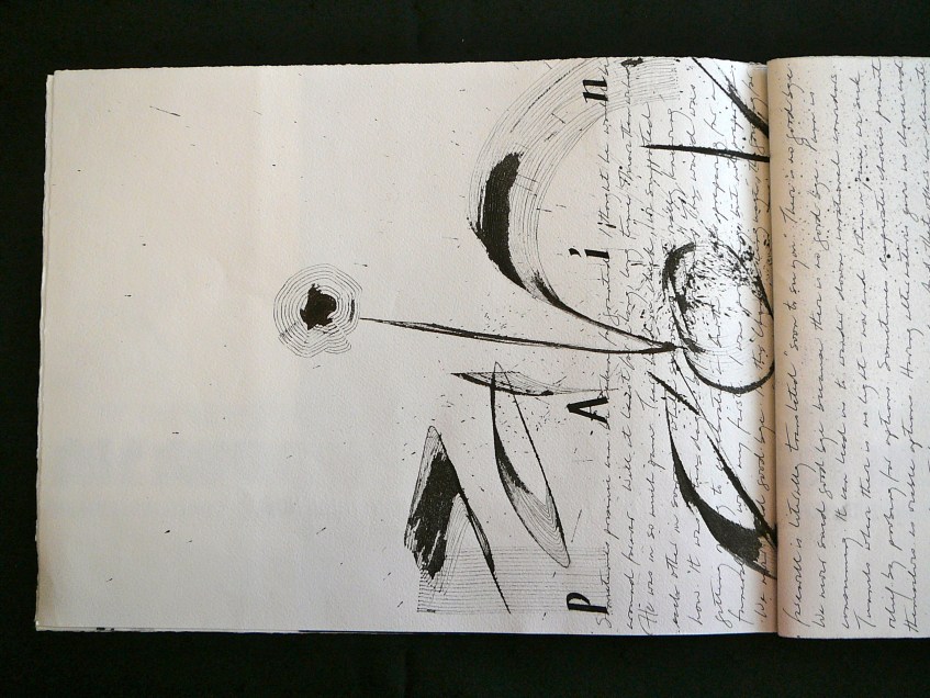 Page from artist book Compassion