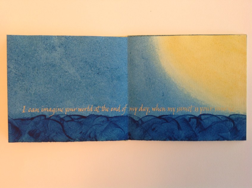 We See the Same Sun. Paste and gouache on Arches Text Wove.