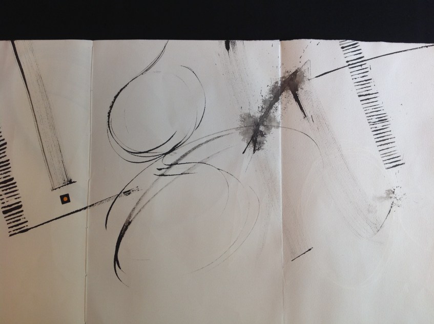 Light. Sumi on Arches Text Wove.