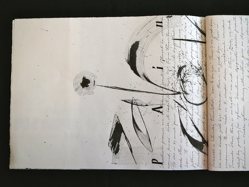 Compassion. Sumi and gouache on Arches Text Wove.