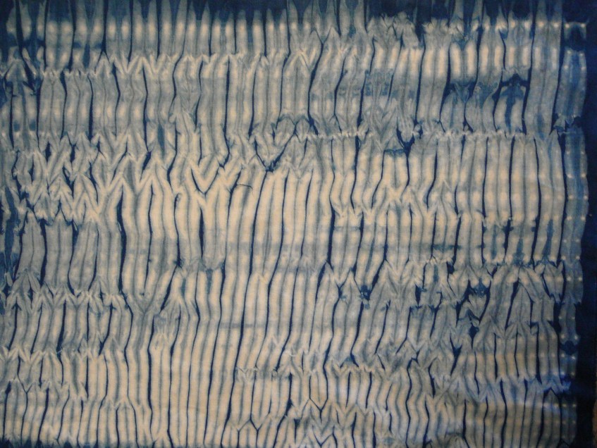 Indigo; cotton dyed with indigo