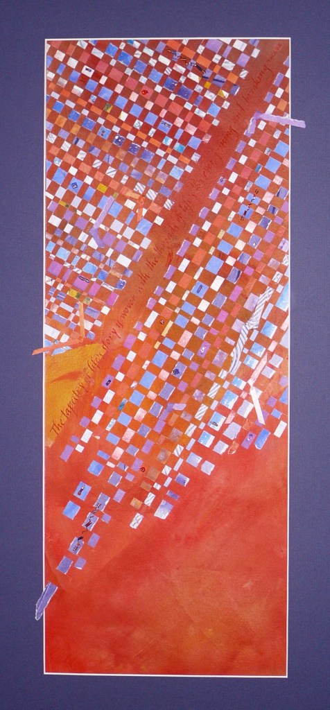 Tapestry of Life; pasted paper weaving