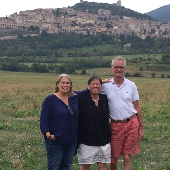 Amity, Lily and Brody in Assisi