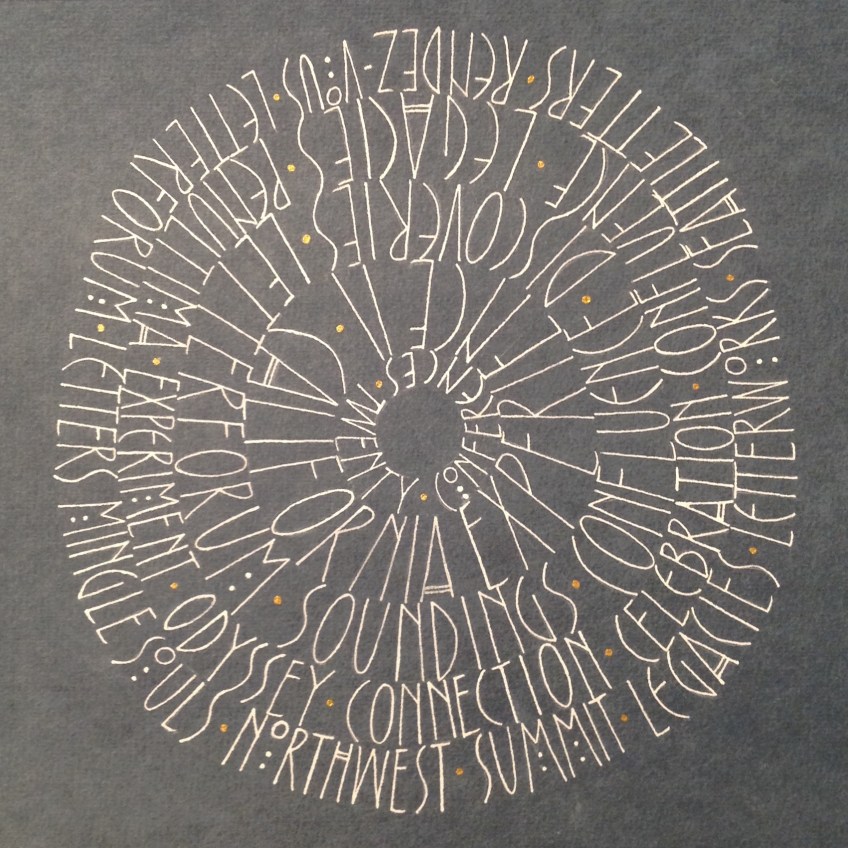 List of 20 international calligraphy conferences attended.