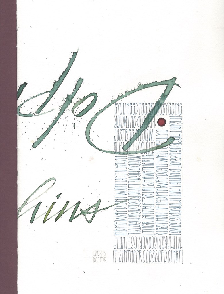 Block of text using Boustrophedon style