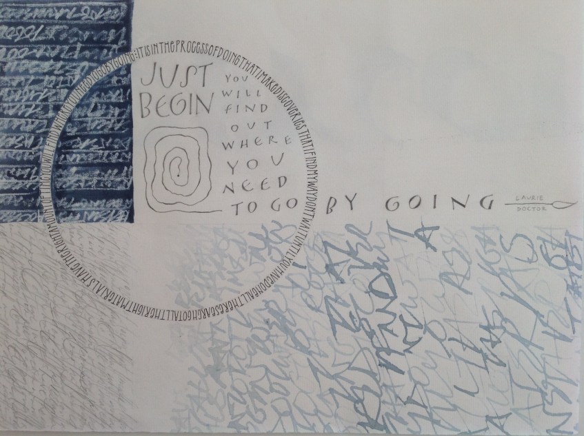 Just Begin image of art