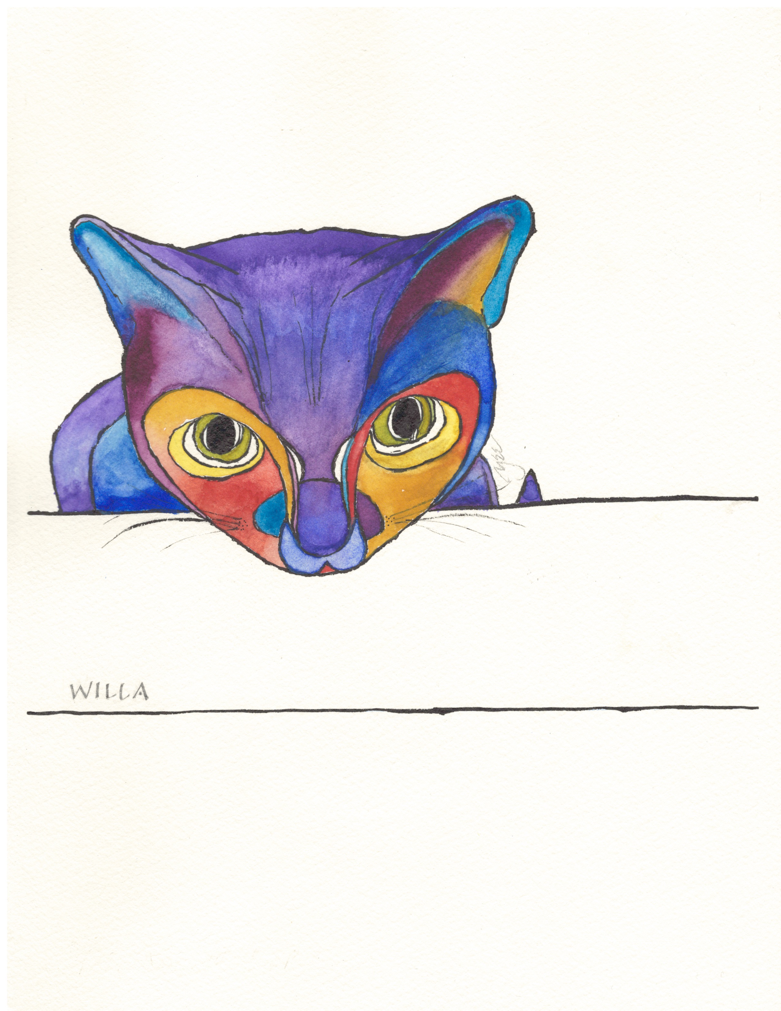 Willa by Lily Yee-Sloan, watercolour on paper