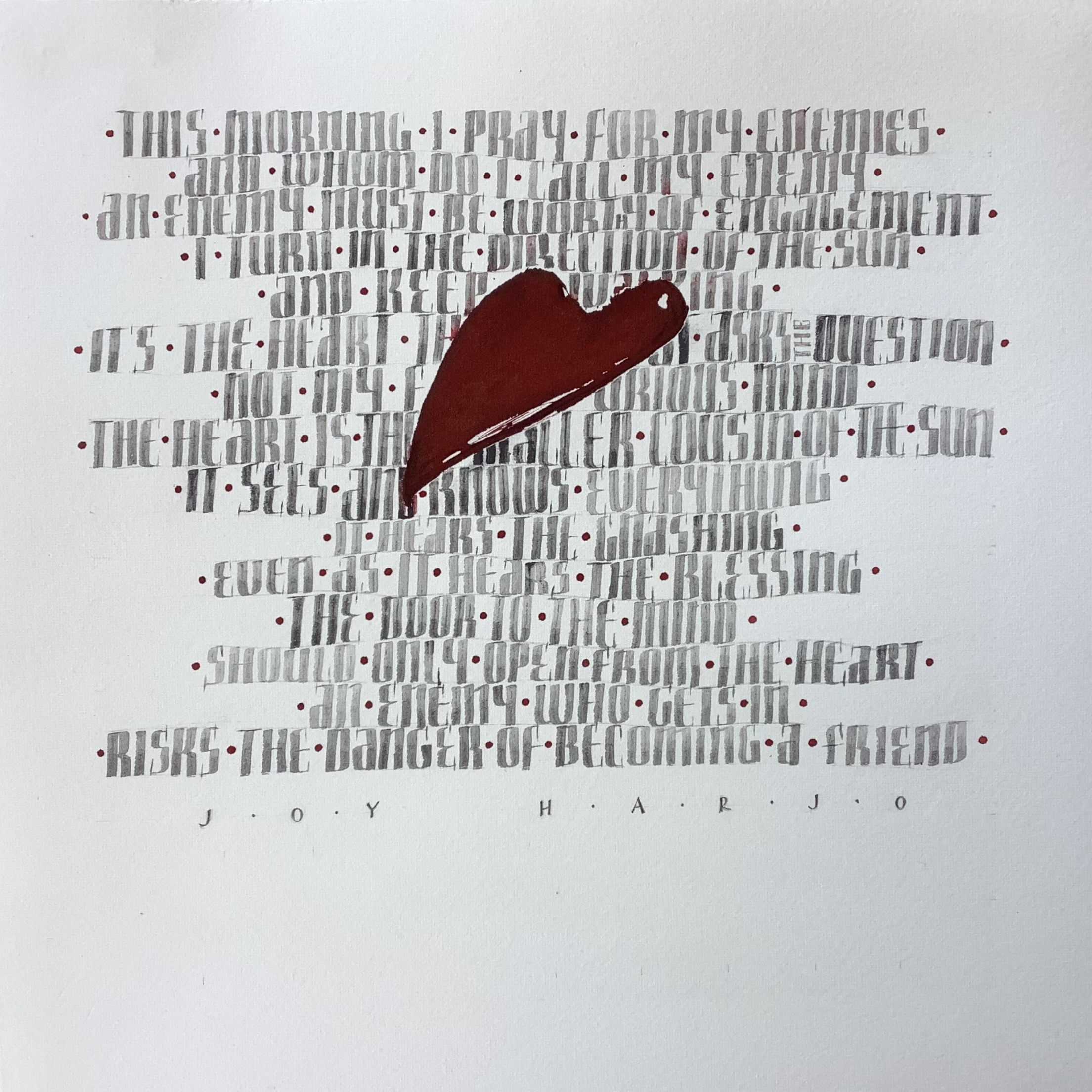 "I Pray For My Enemies" by Joy Harjo