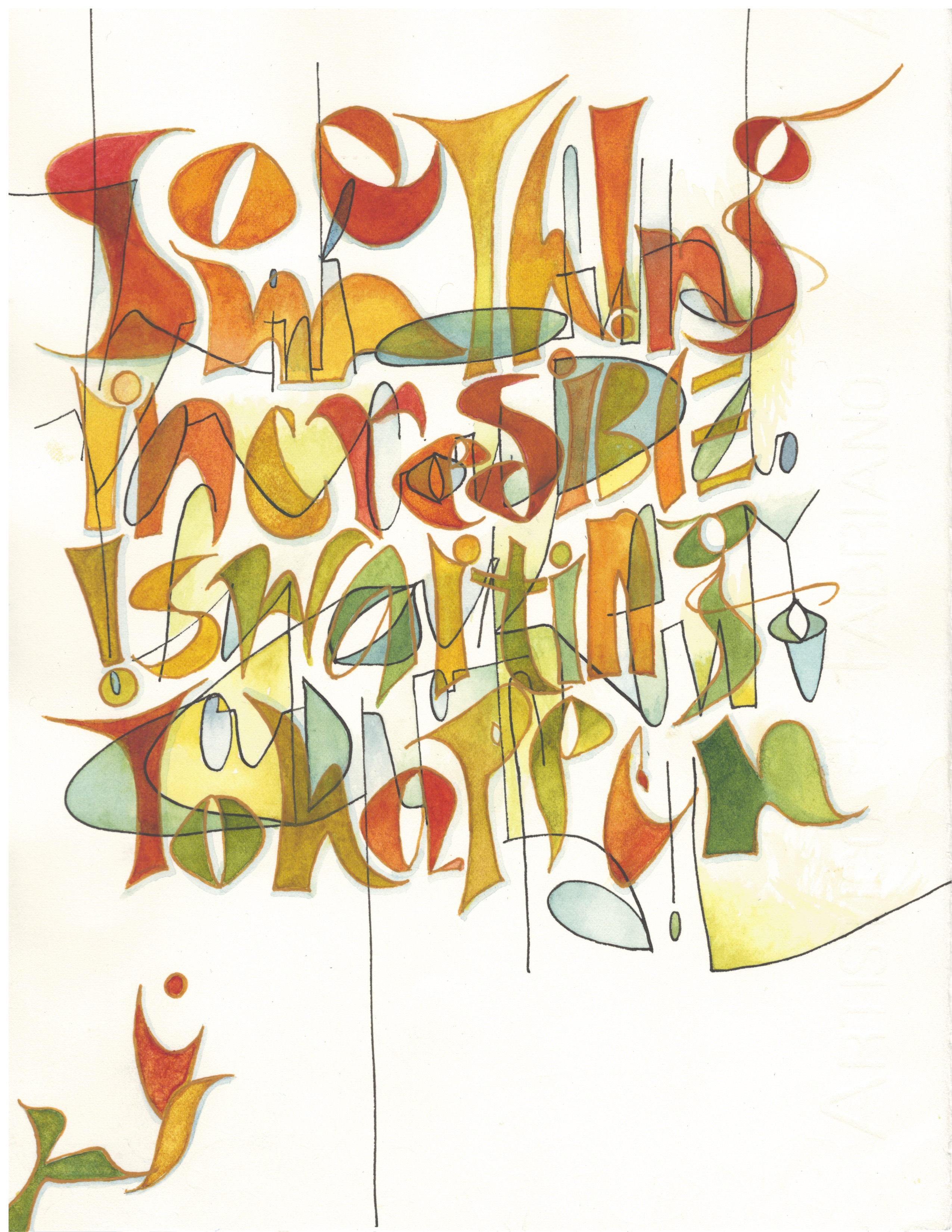 Layer 2 of text and colours.