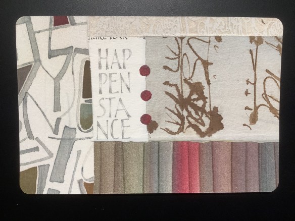 Collage using medium weight papers