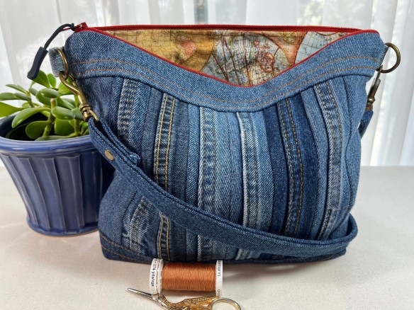 Vertical French Seams Crossbody